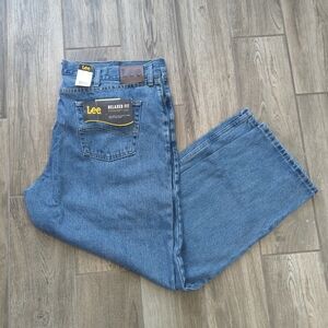 Lee Relaxed Fit Straight Leg Medium Wash Jeans Size 42 x 30